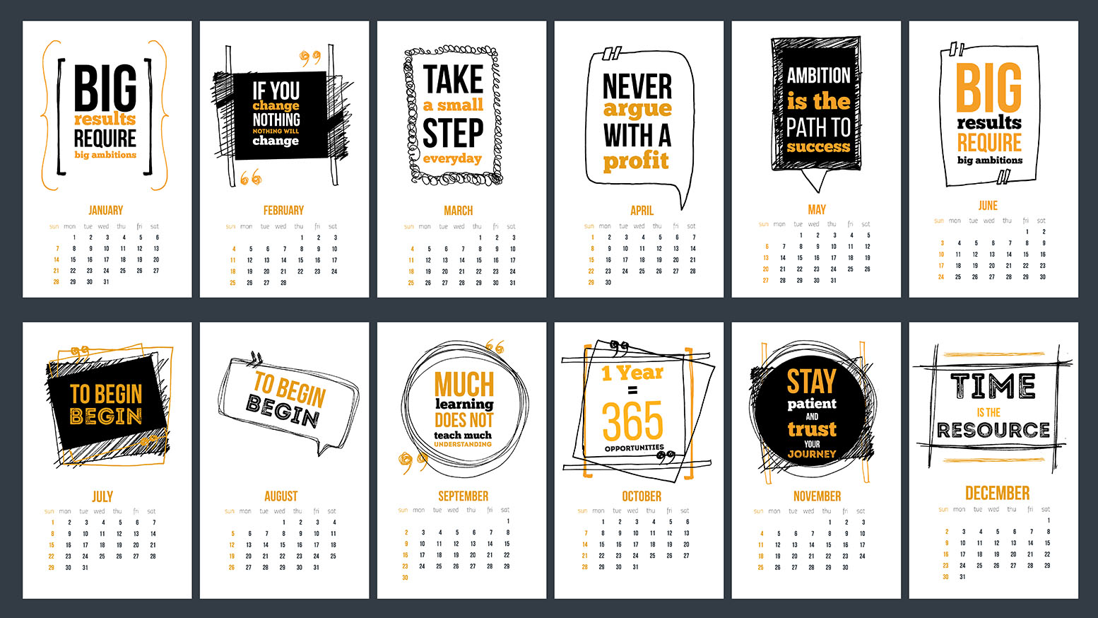 Inspirational Calendars