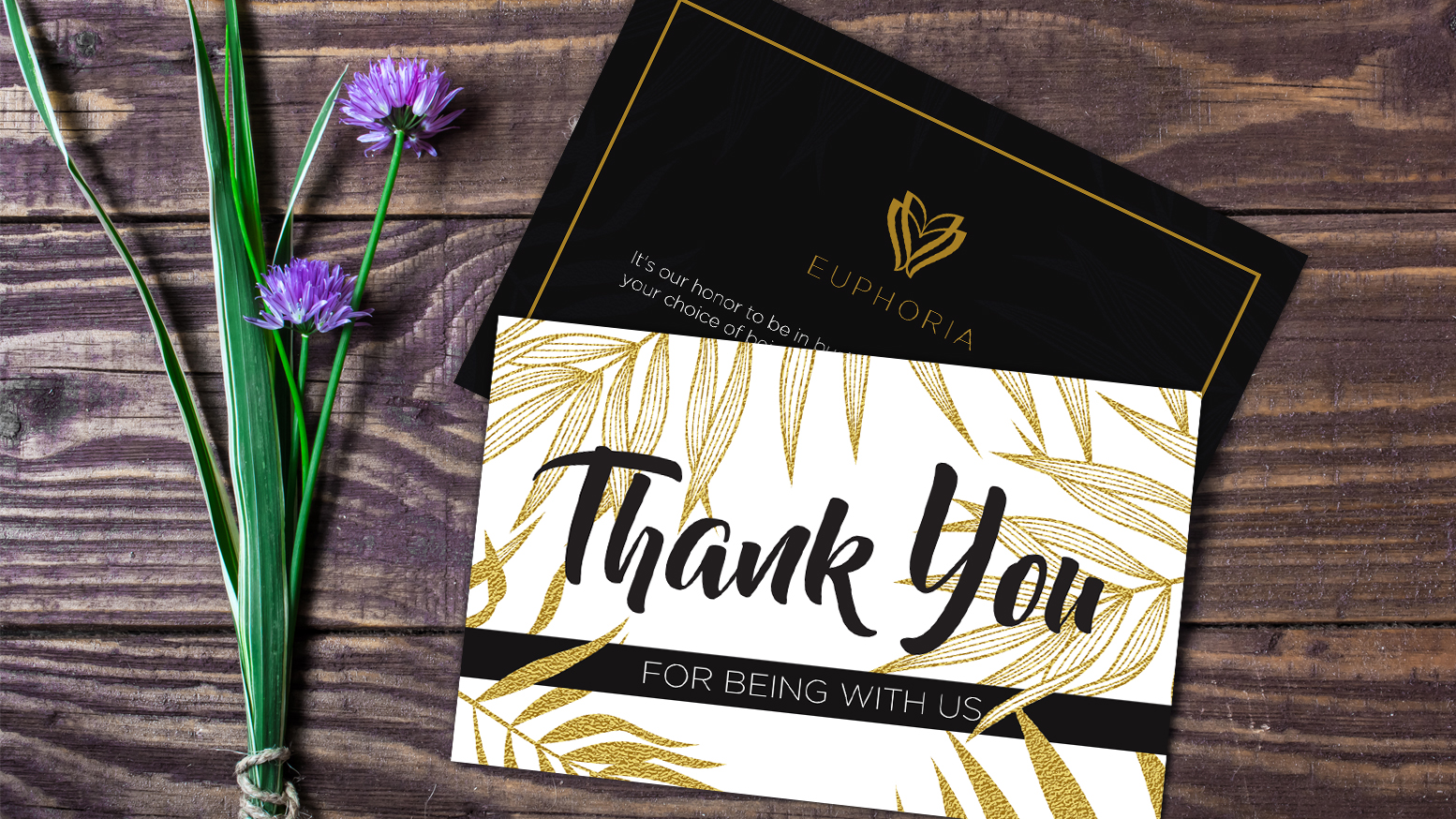 Thank you greeting card