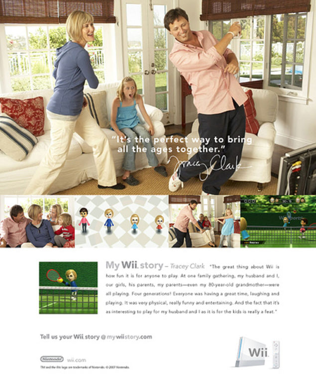 Advertisement for the Nintendo Wii