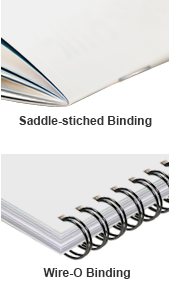 Saddle Stitch and Wire-O Binding