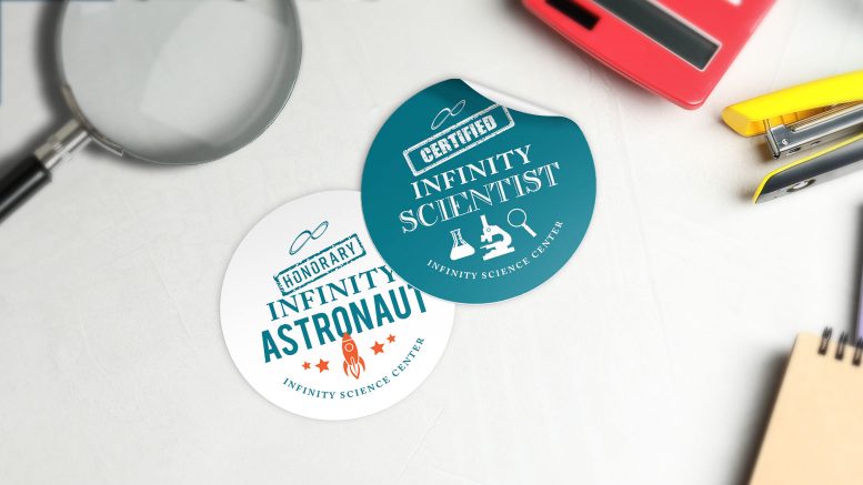 Infinity Science Center stickers