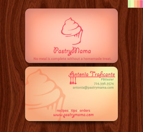 free printable bakery business card templates