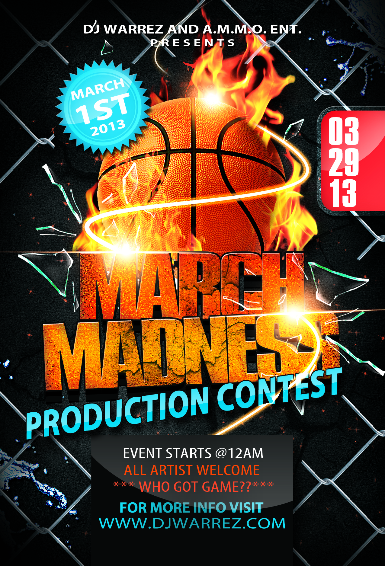 Basketball Tournament Flyer Template