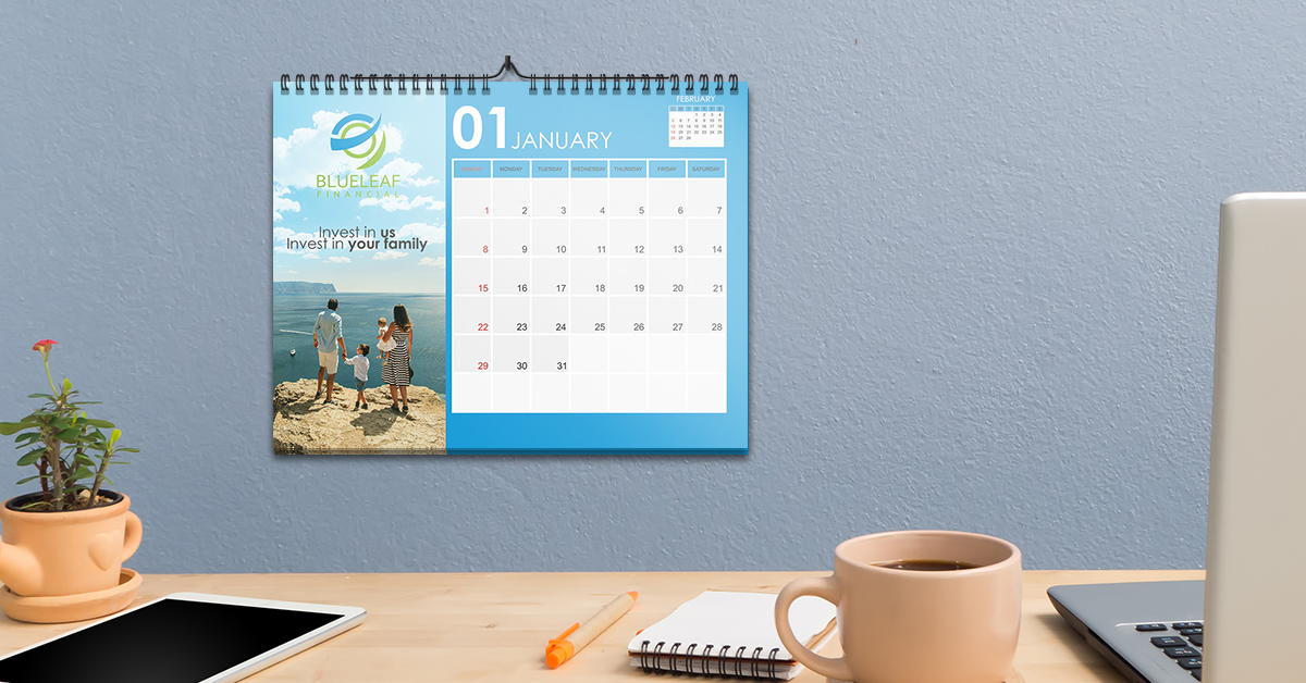 photo desktop calendar personalized in uk
